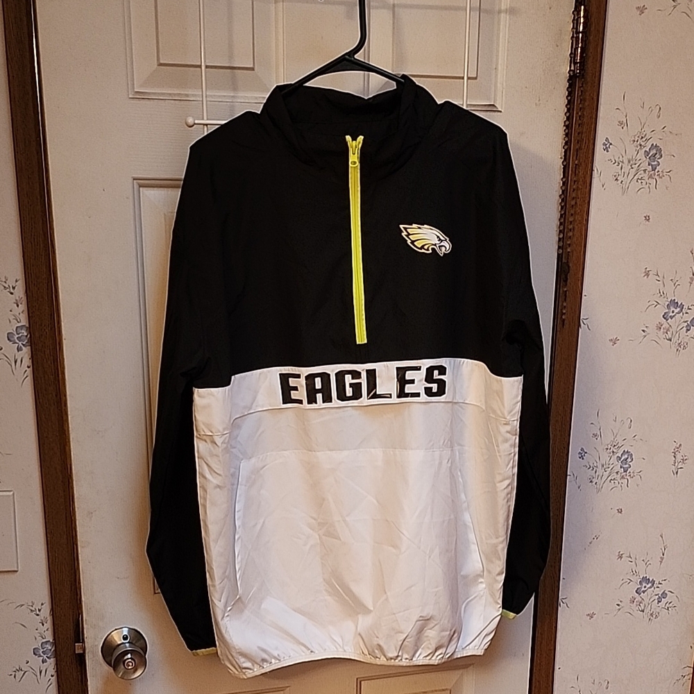 Eagles Black and White Pullover Jacket